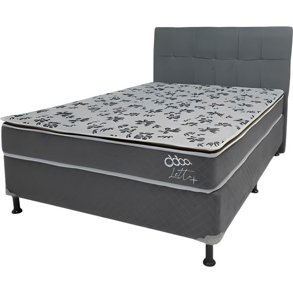 CAMA LETTO MAS 1.20M GRIS (BA+COL+CAB)