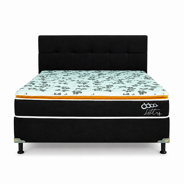 CAMA LETTO MAS 1.40M NEGRO