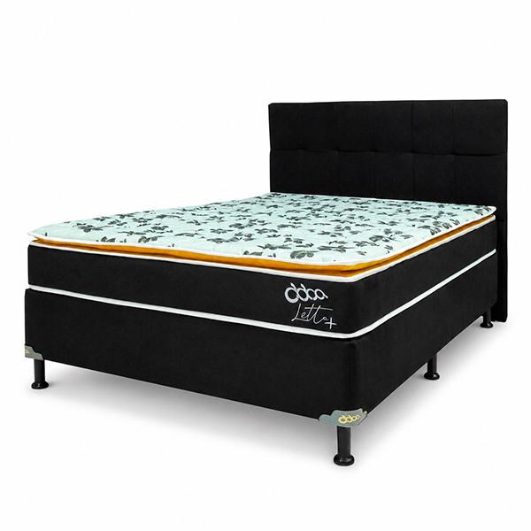 CAMA LETTO MAS 1.40M NEGRO