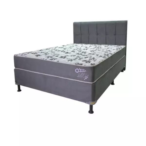 CAMA LETTO MAS 160 GRIS [BA+COL+CAB]