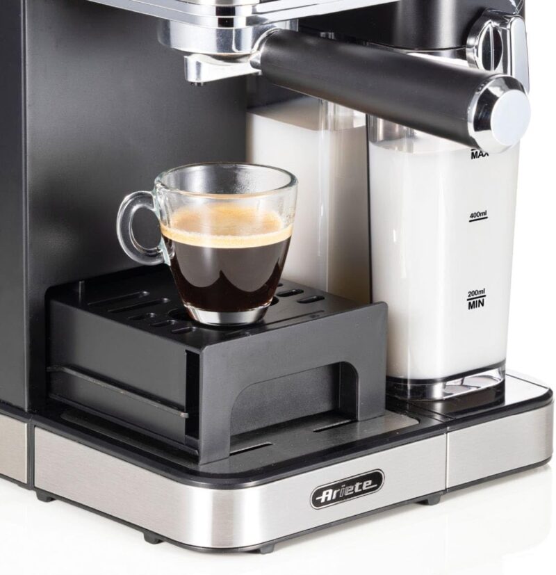 CAFETERA ARIETE AMETISTA ESPRESSO CAPUCCINO INOX