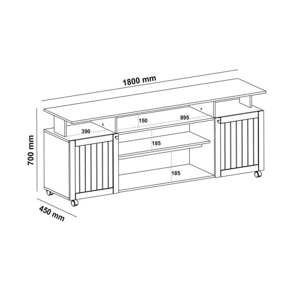 RACK IPANEMA CEREZO/OFF WHITE