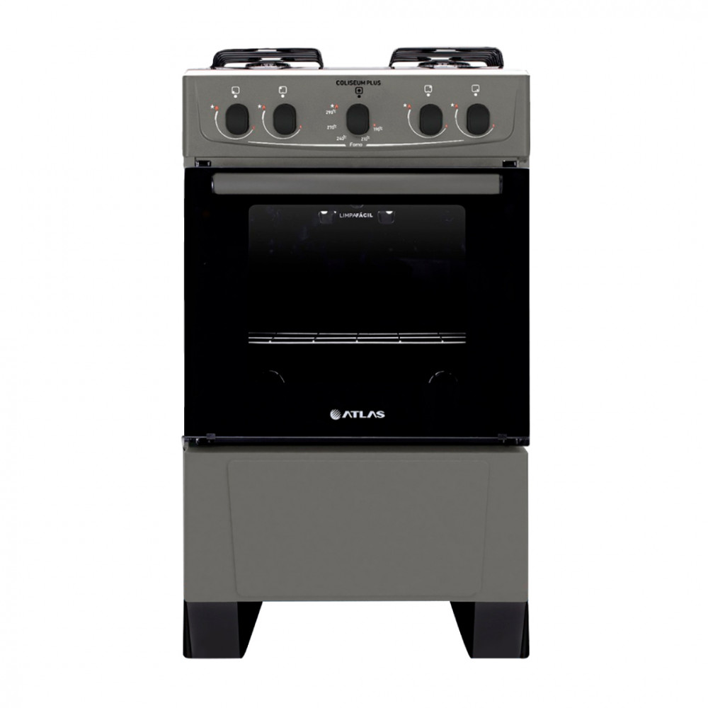 COCINA ATLAS 4H COLISEUM PLUS TITANIO 300001315