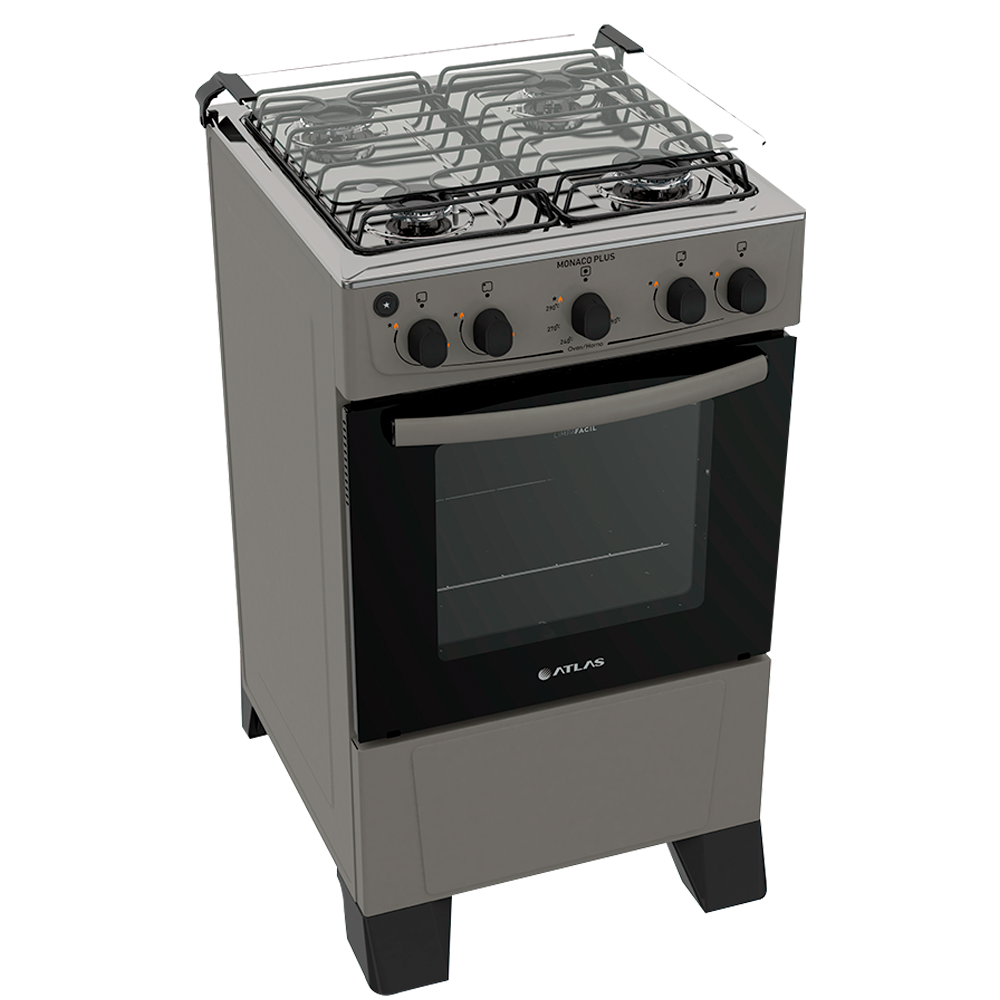 COCINA ATLAS 4H MONACO PLUS TITANIO