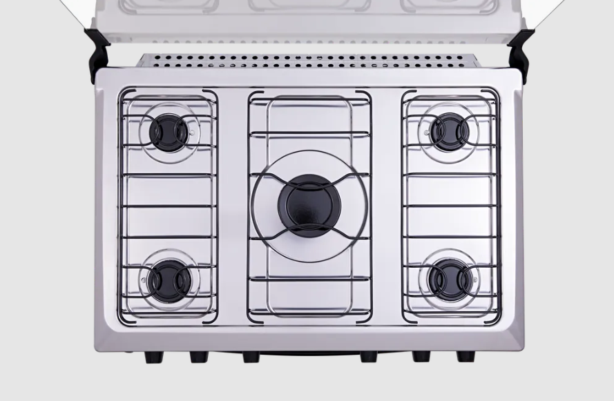 COCINA ATLAS 5H MONACO PLUS NEGRO 300001312