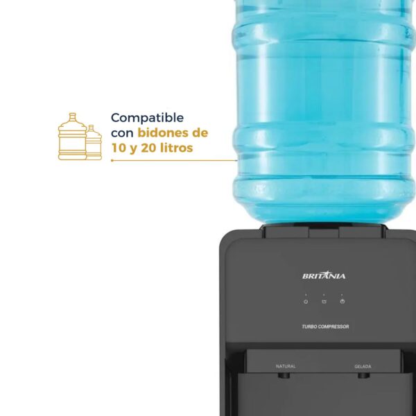 BEBEDERO COMPRESOR BRITANIA PBE19 NEGRO