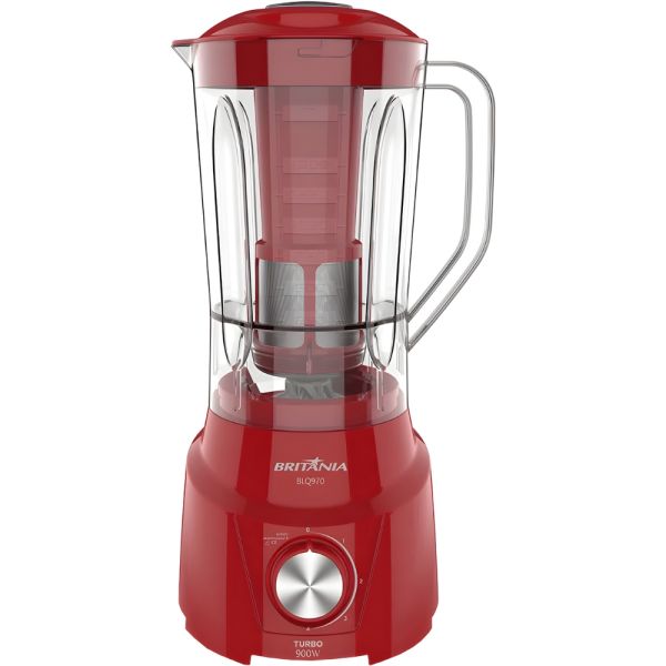 LICUADORA BRITANIA BLQ970 ROJA 900W 4 VEL. 220V.