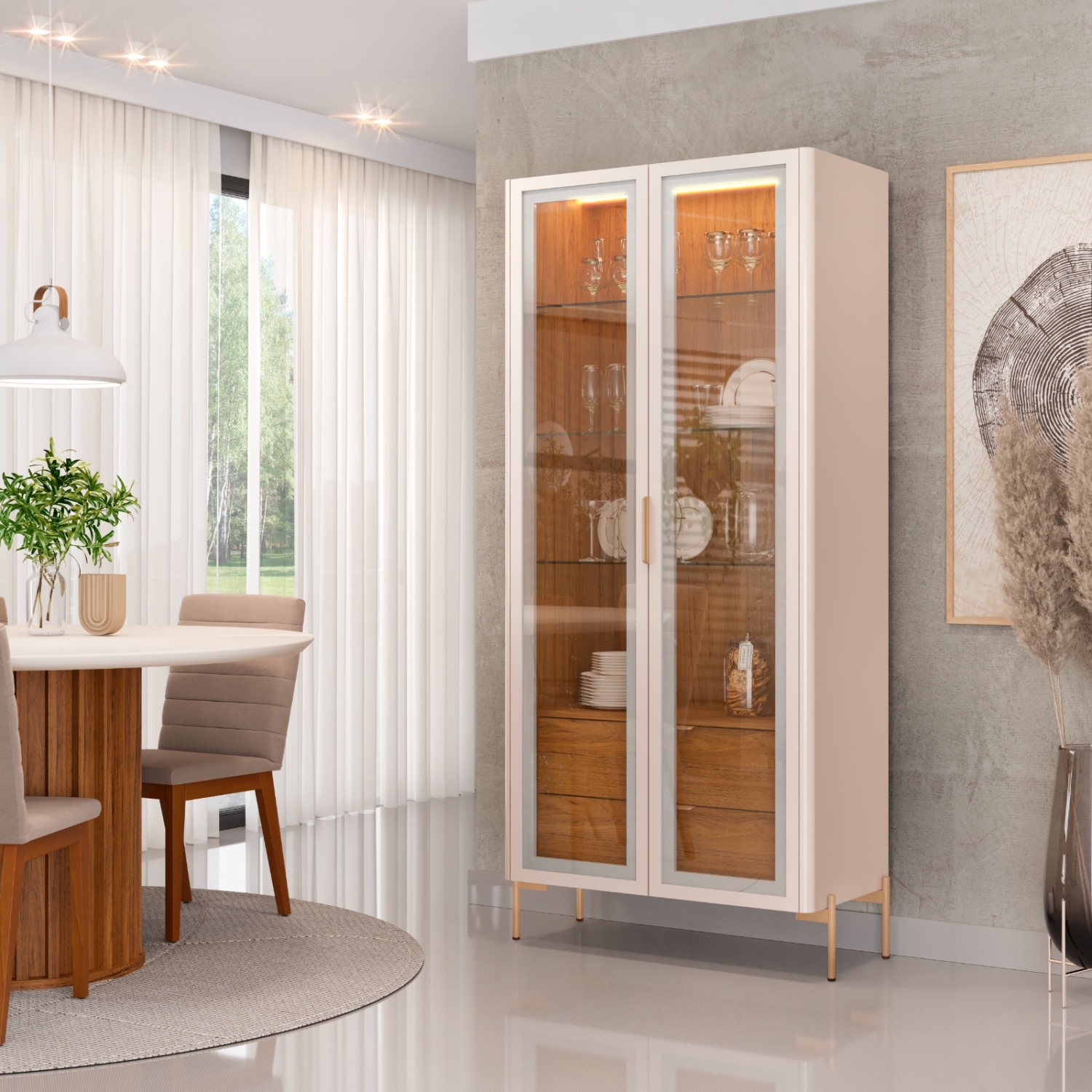 CRISTALERA OLIVA 2P DJ