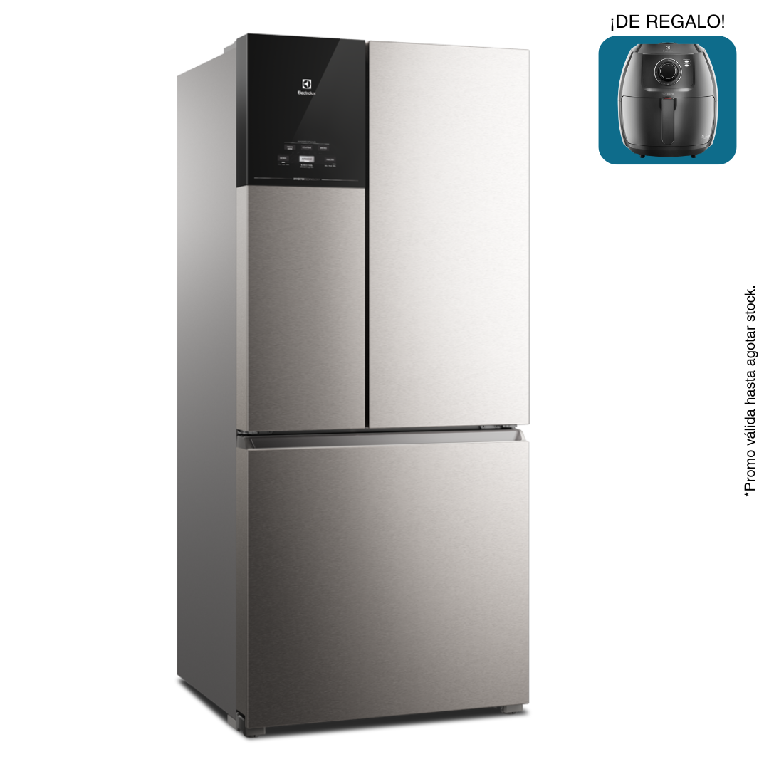 HELADERA ELECTROLUX 538L IM8S PLATA INVERTER