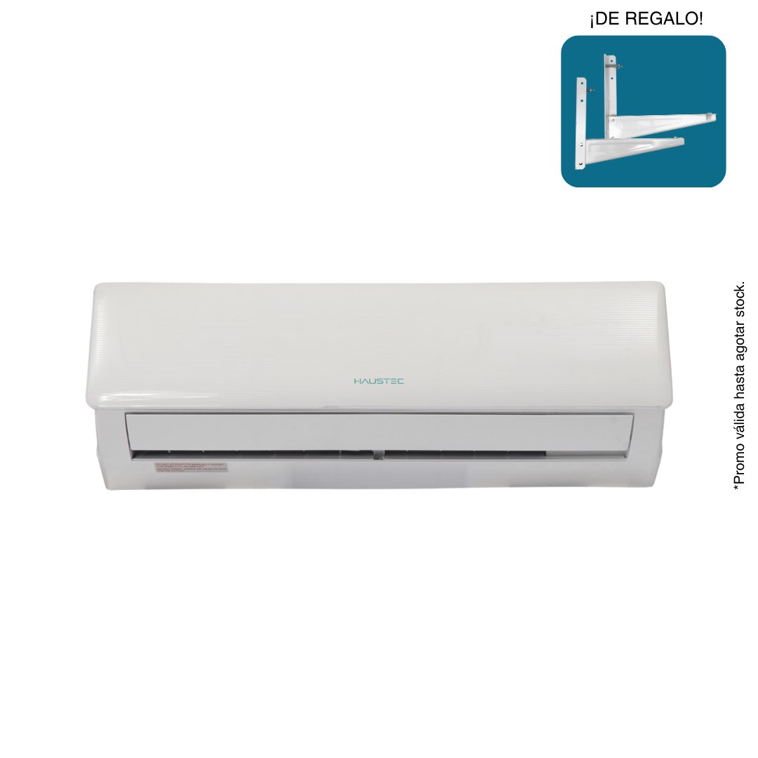 ACONDICIONADOR DE AIRE HAUSTEC 12.000BTU TSWEES-12R + SOPORTE DE REGALO