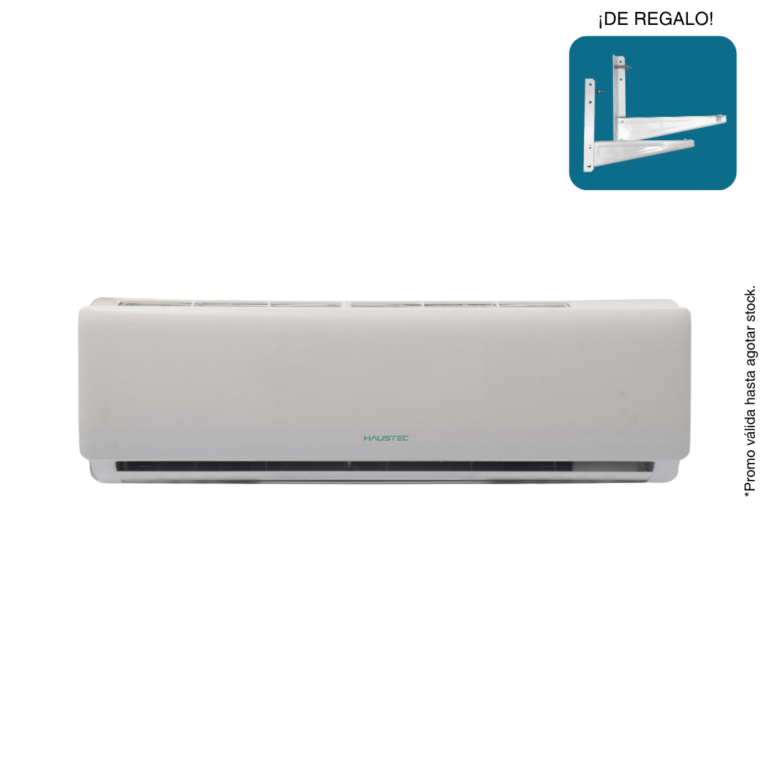 ACONDICIONADOR DE AIRE HAUSTEC 18.000BTU TSWEES-18R + SOPORTE DE REGALO