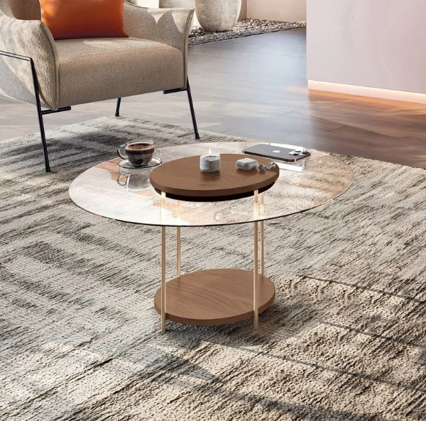 HB MESA CENTRO SKY (5332) C/VIDRIO OFF WHITE [31808]