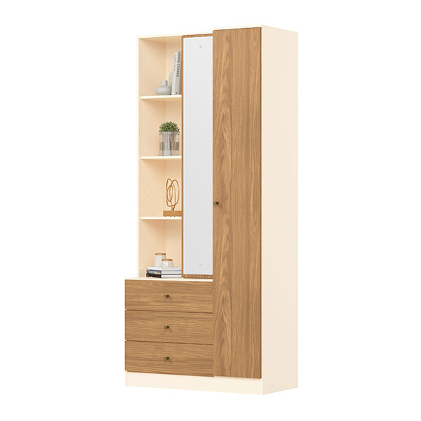 ROPERO DOHA D332 OFF WHITE/NATURE