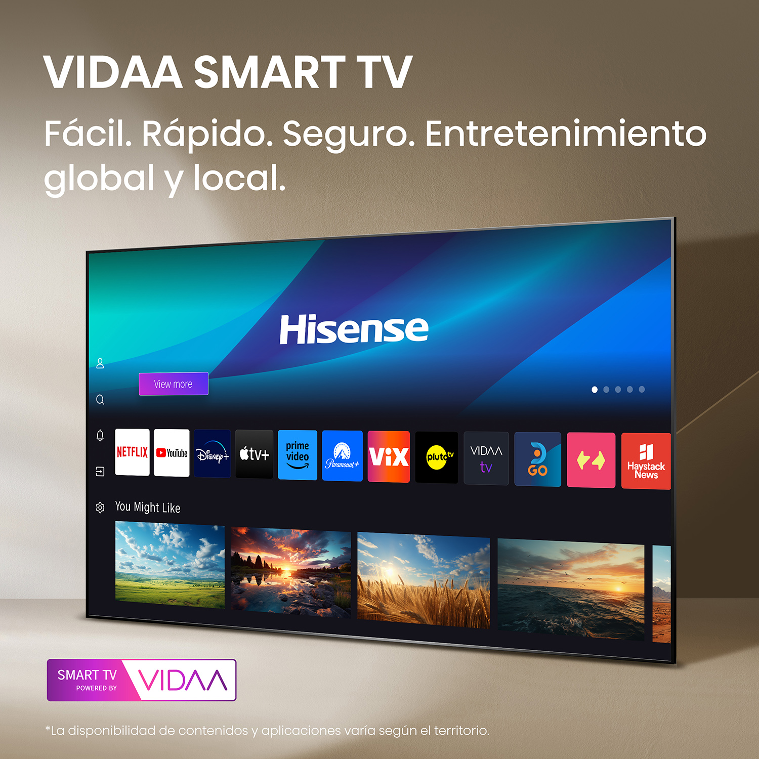 TELEVISOR HISENSE 32" 32A4NV HD BT VIDAA
