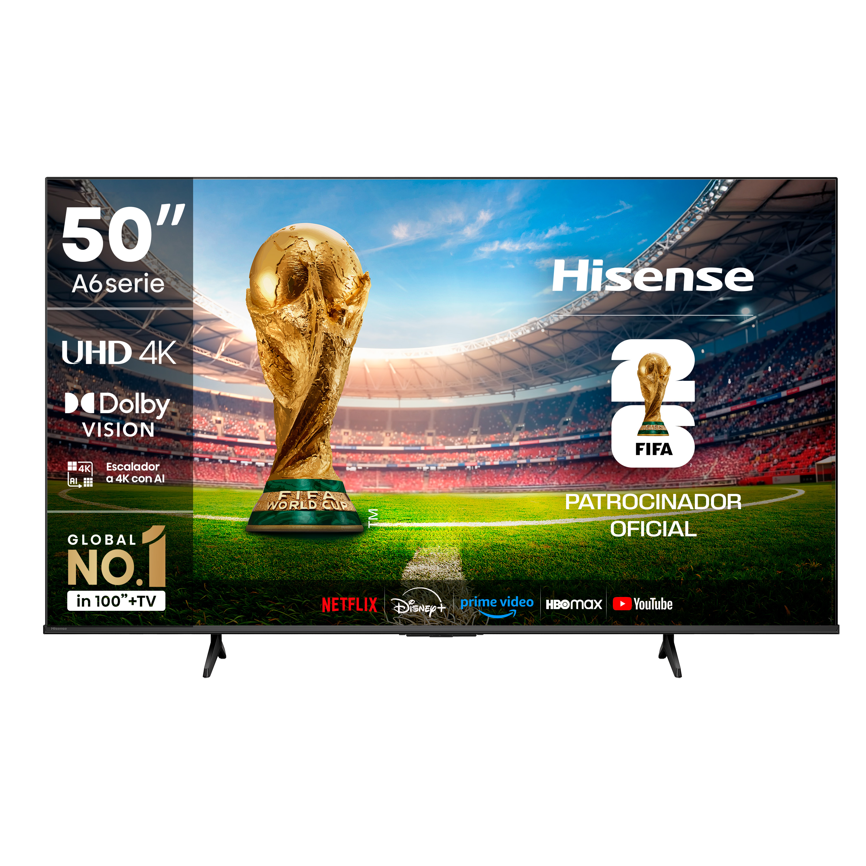 TELEVISOR HISENSE 50" 50A6N SMART UHD 4K