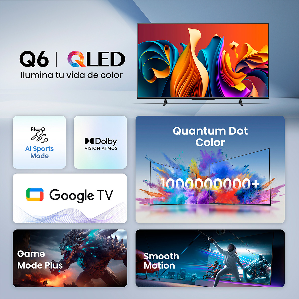 TELEVISOR HISENSE 85" 85Q6N SMART 4K QLED