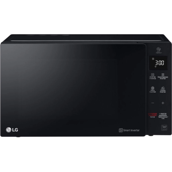 MICROONDAS LG 25L MS2536GIS NEGRO SMART INVERTER