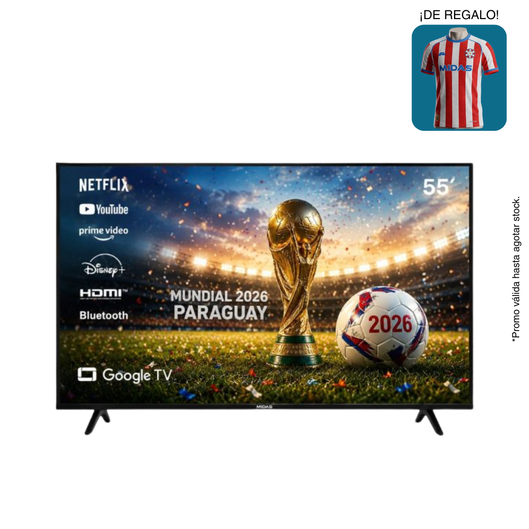 TELEVISOR MIDAS 55" XP55GTV GOOGLE TV