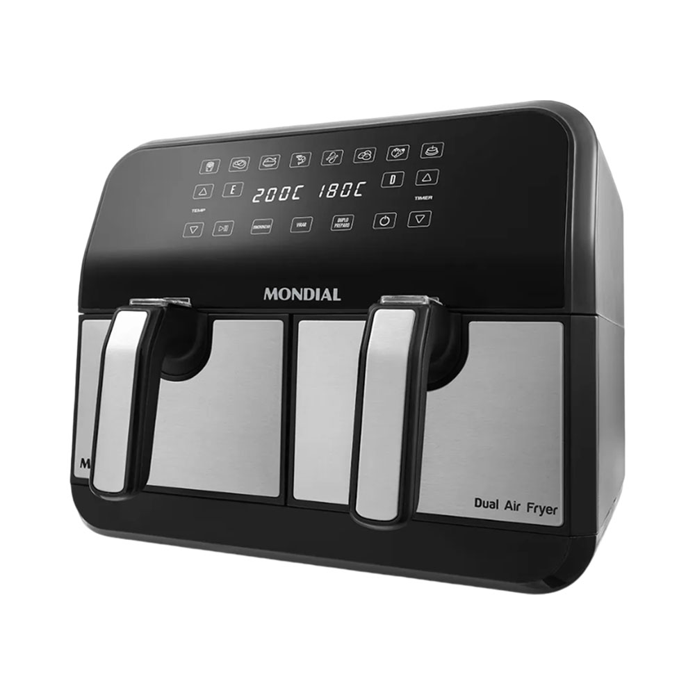 FREID. MONDIAL AIR FRY DUAL 8L AFD-01-BI NEG 2200W
