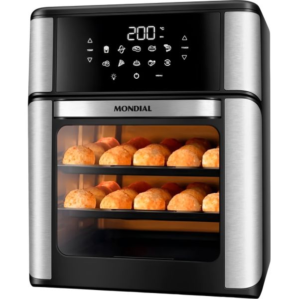 FREID. MONDIAL HORNO 12L AFO-12L-BI NEGRO/GRIS  85167920