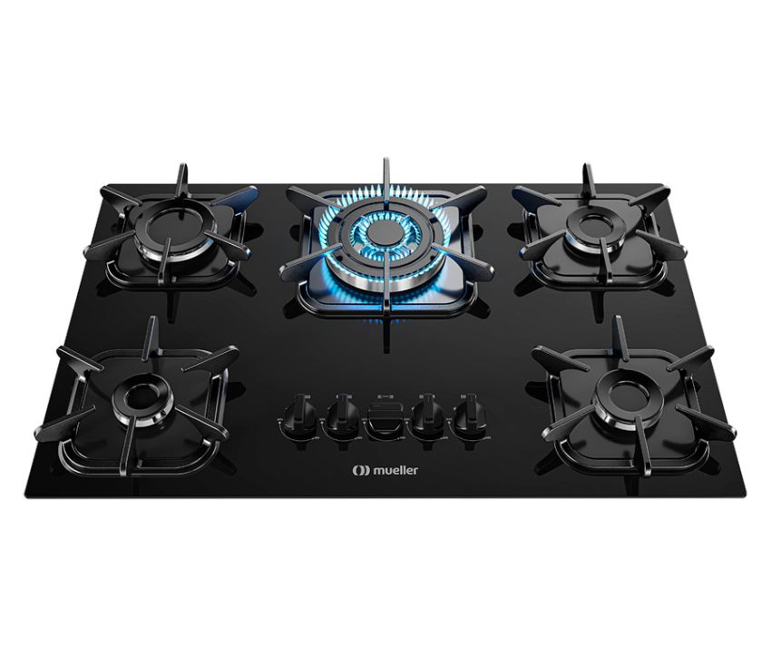 ANAFE MUELLER 5H.COOKTOP NEGRO TRIPLE LLAMA 901932