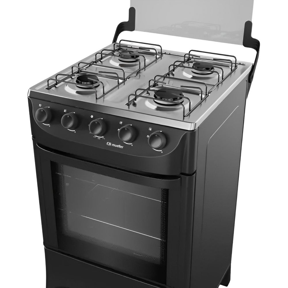 COCINA MUELLER 4H MFI4BA NEGRO-MODERATTO A GAS