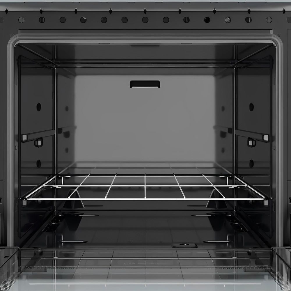 COCINA MUELLER 4H MFI4BB NEGRO-FRATELLO [2338]