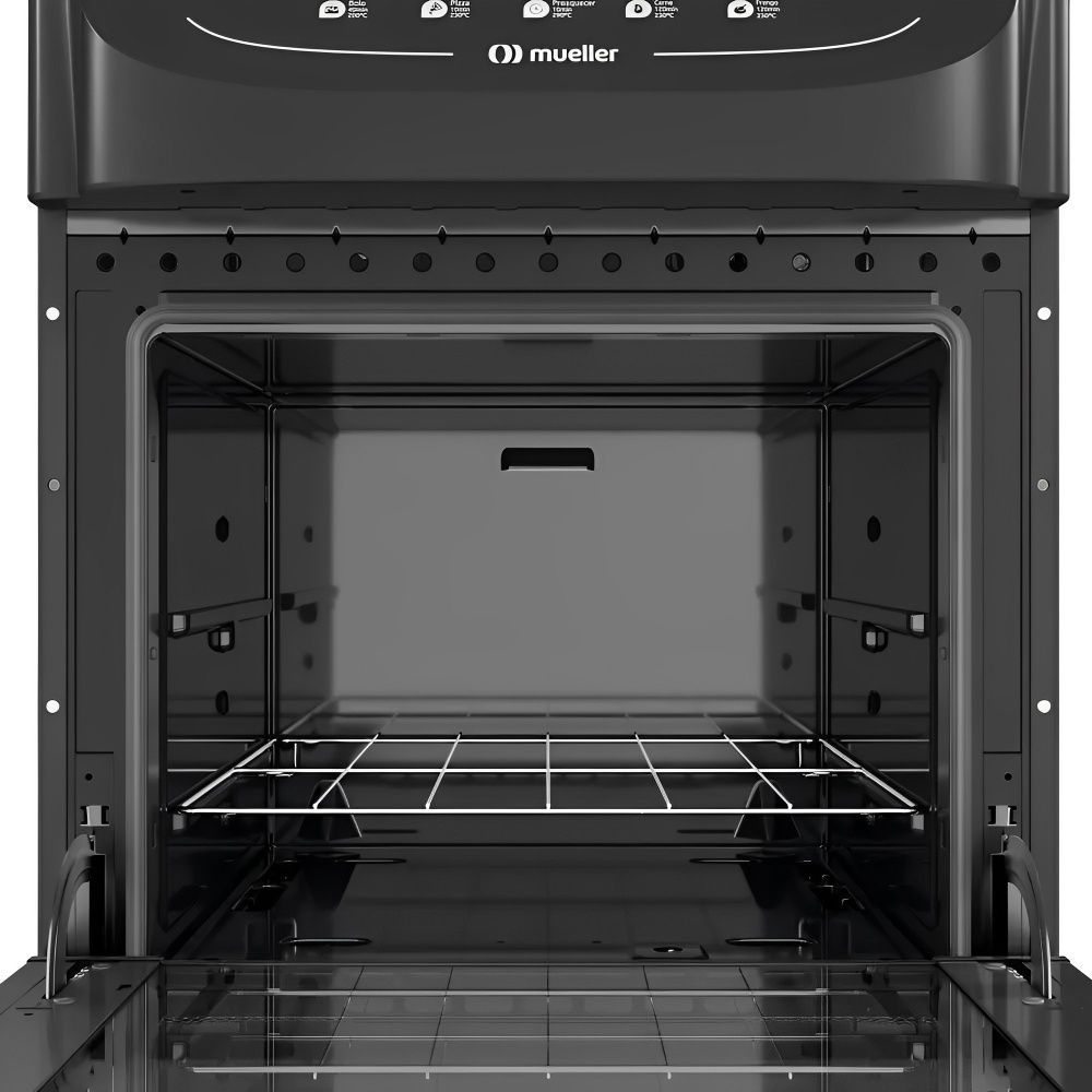 COCINA MUELLER 4H MFV4BB NEGRO-FRATELLO VETRO [23]
