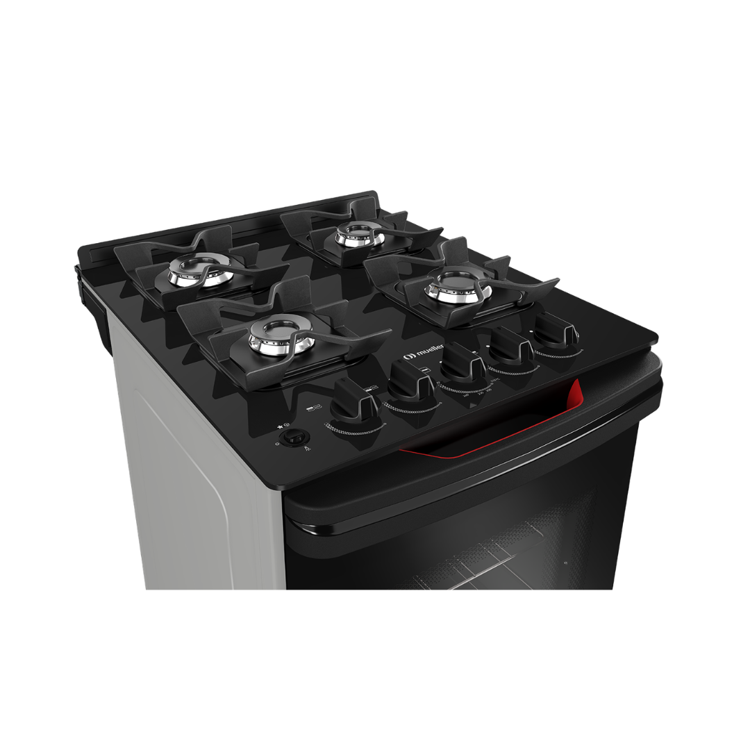 COCINA MUELLER 4H MFV4BF TITANIO