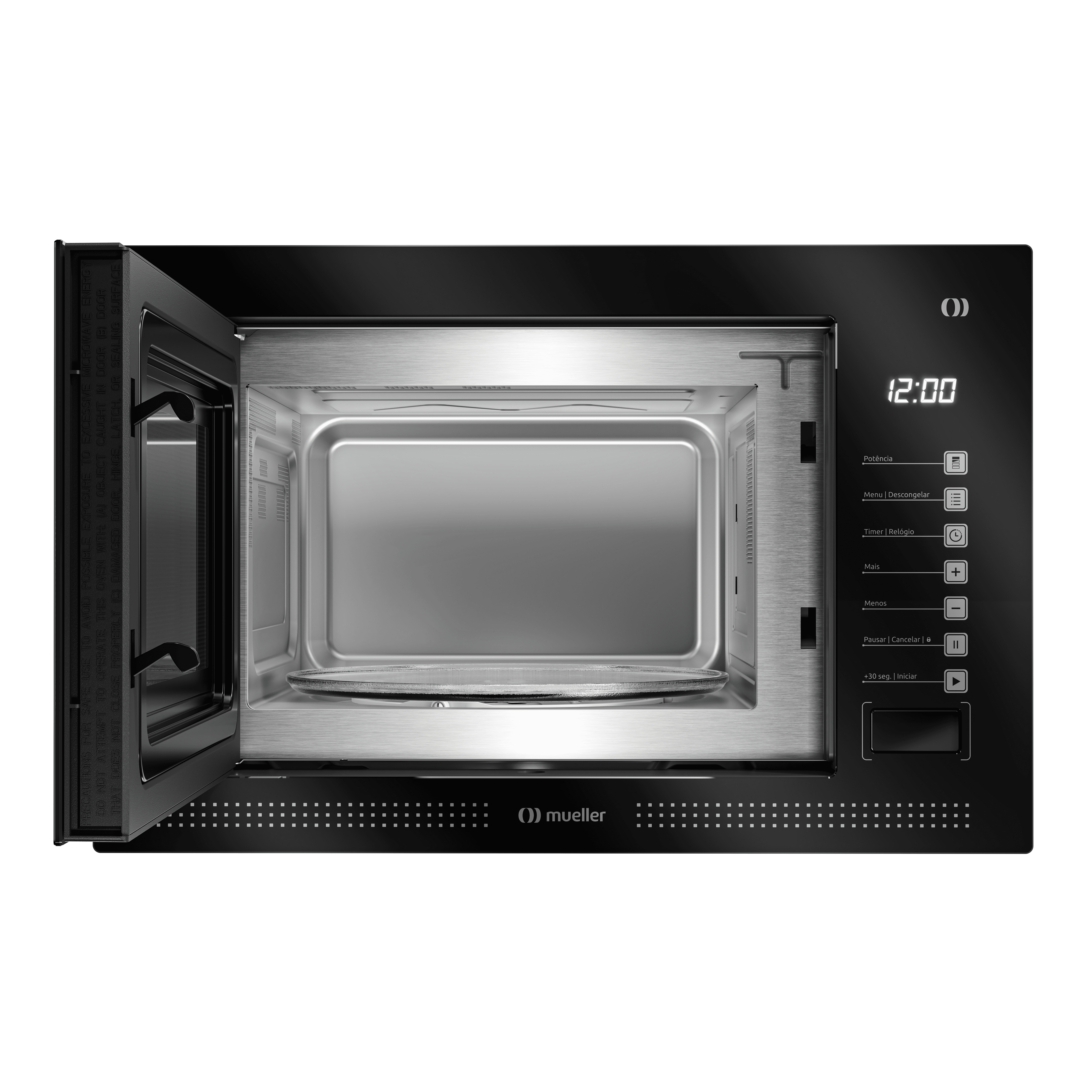 MICROONDAS MUELLER MME25K NEGRO EMPOTRABLE