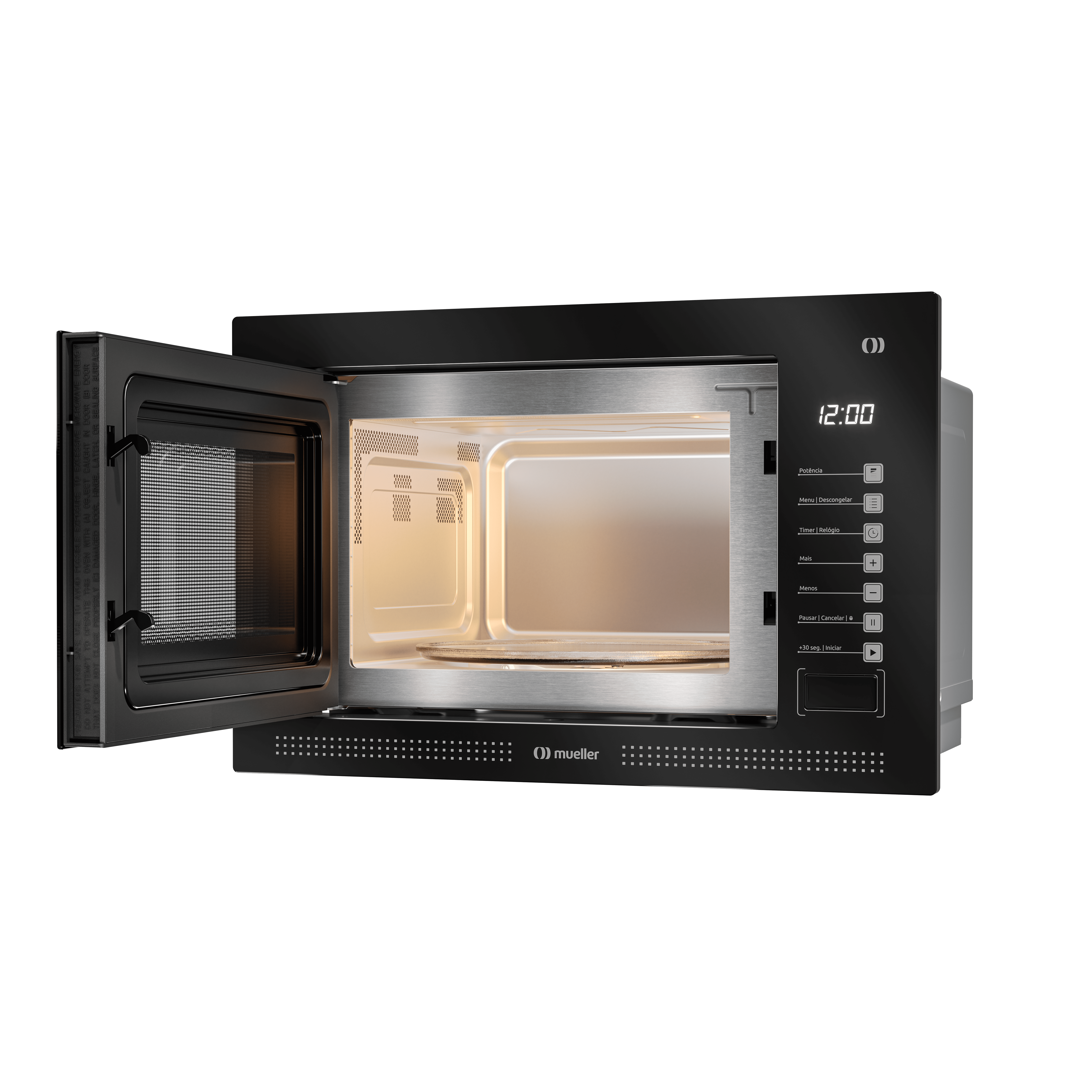 MICROONDAS MUELLER MME25K NEGRO EMPOTRABLE