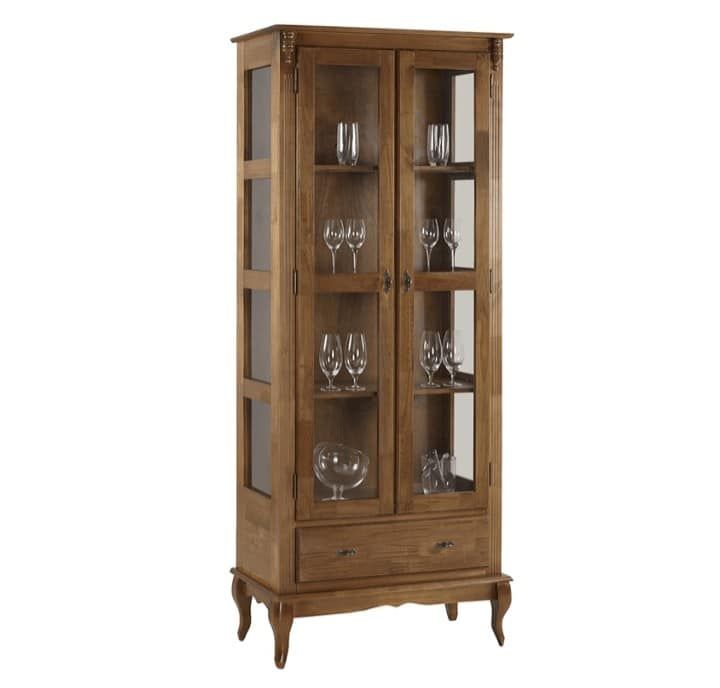 CRISTALERA LINZ CLASSICA 90CM(60303)2P-1G. 024B IMBUIA