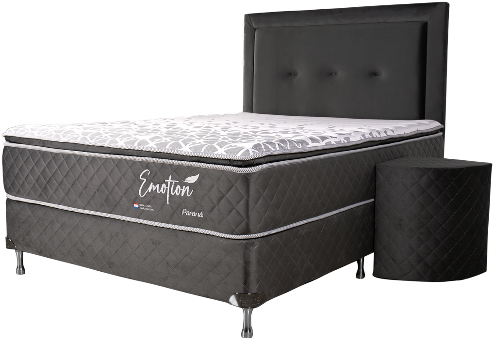 CAMA EMOTION 1,40X1,90M GRIS