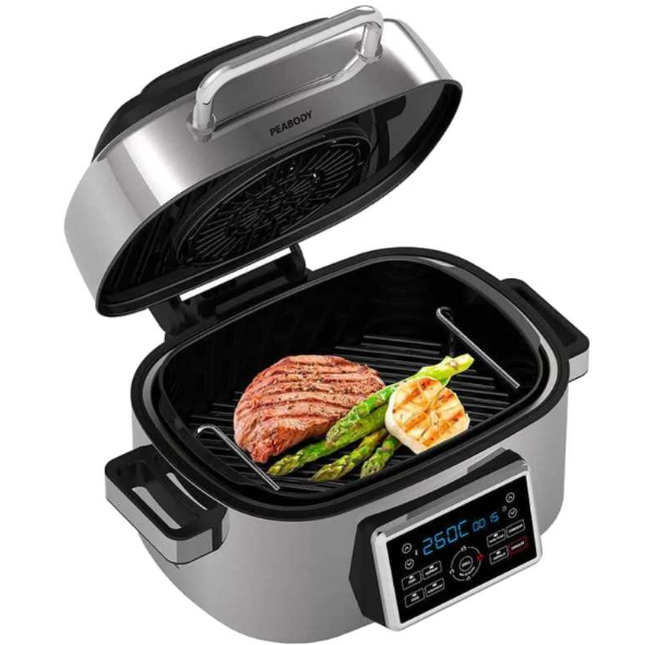 FREIDORA S/ACEITE PEABODY PE-AFG01IX C/GRILL[50101