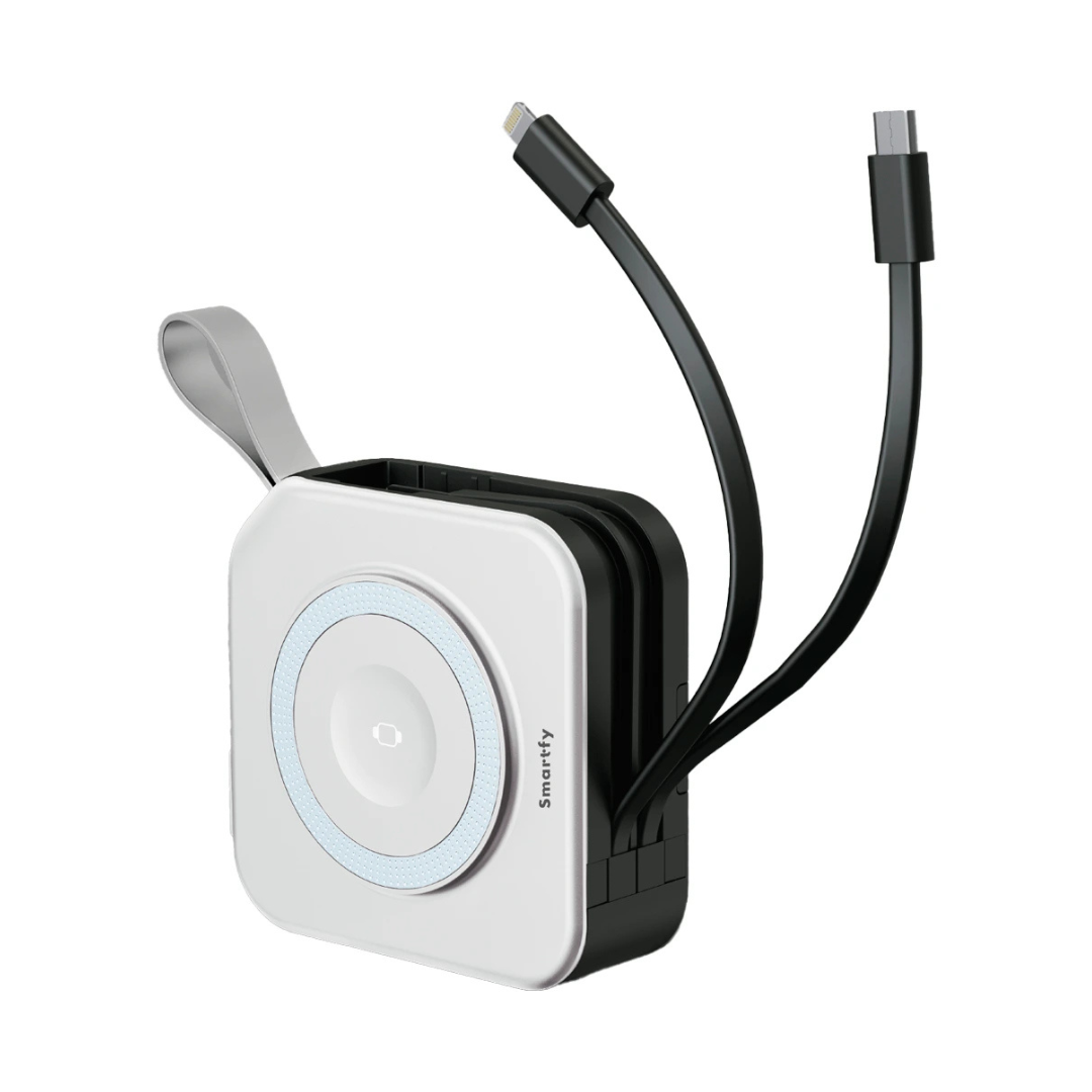 CARGADOR SMARTFY PBK03 BLANCO MAGNETIC