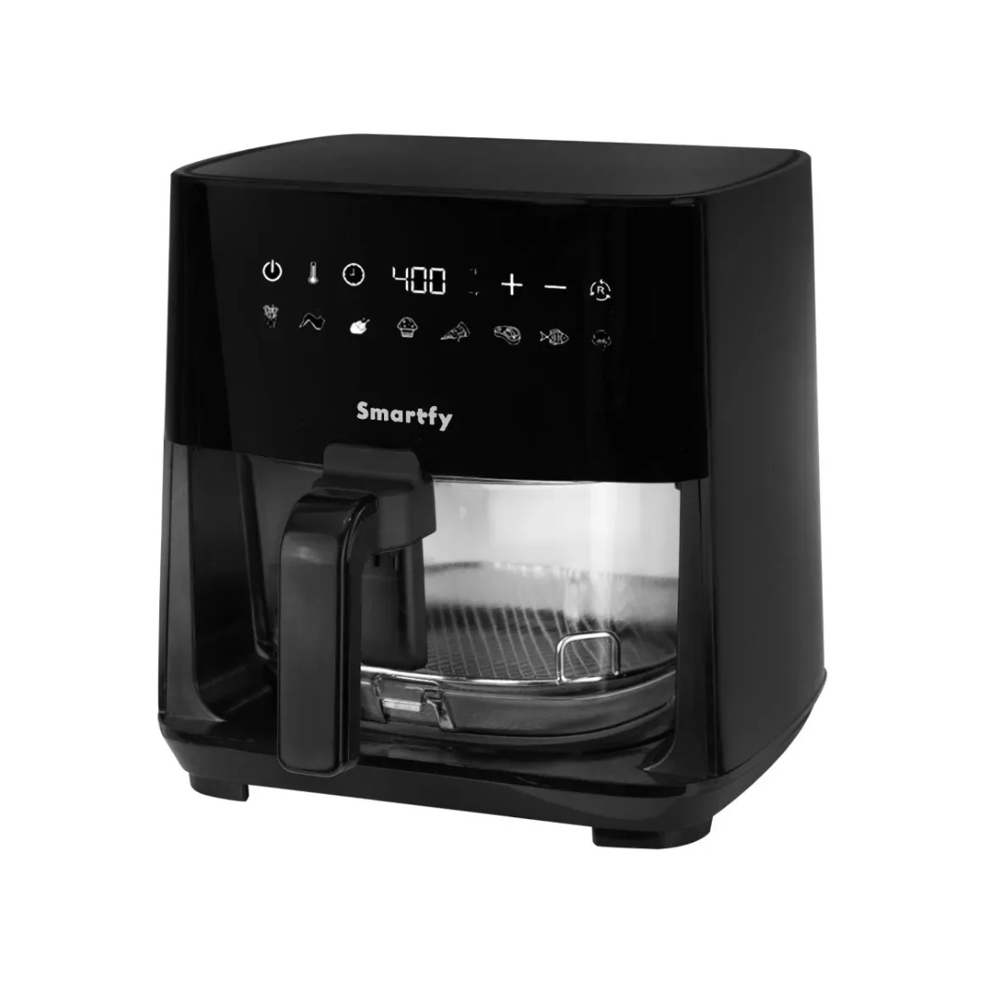 FREIDORA SMARTFY AF04B 4.5L DIGITAL C/VIDRIO