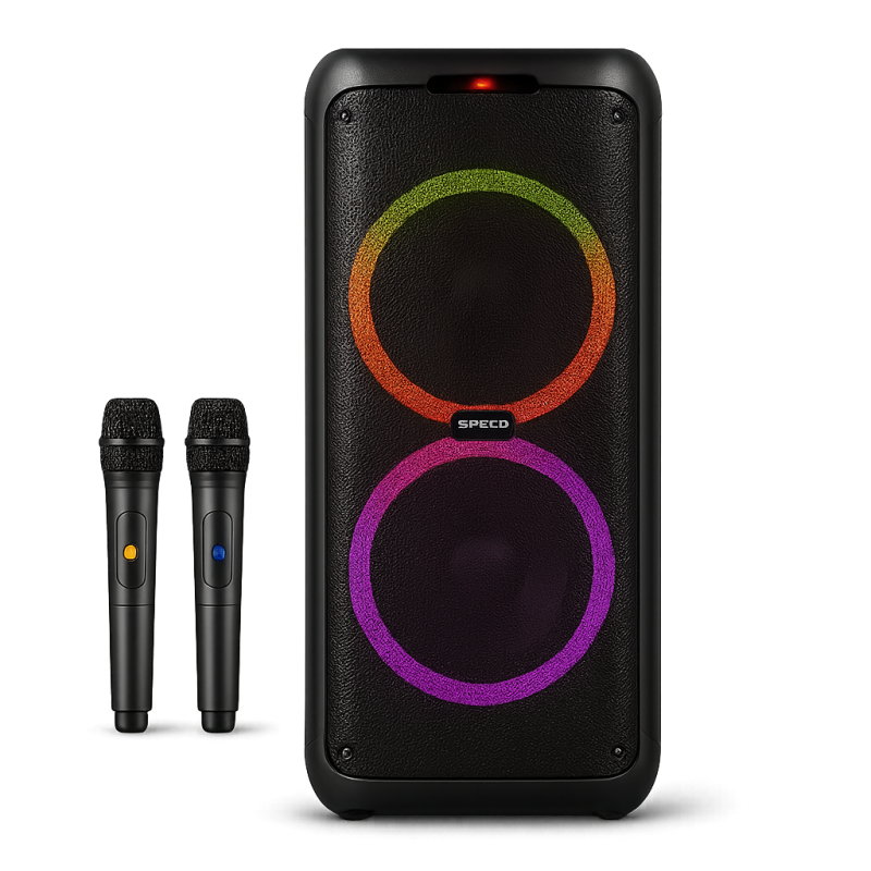 PARLANTE SPEED 12" C/2 MICRÓFONOS