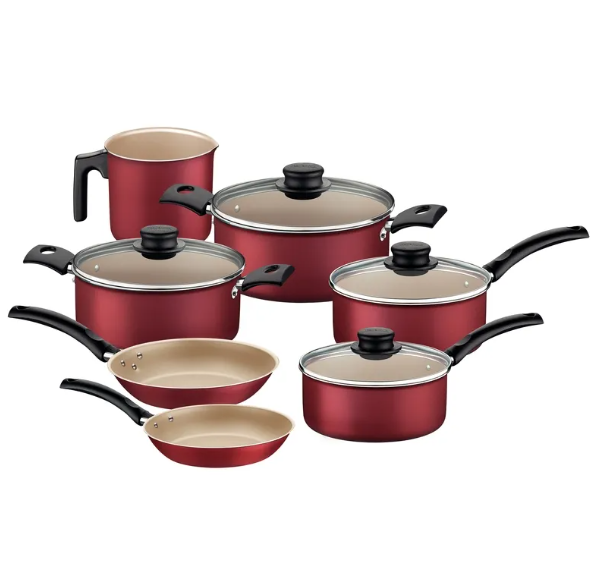 JUEGO DE OLLAS TRAMONTINA TURIM 7PZ ROJO T20297C 788