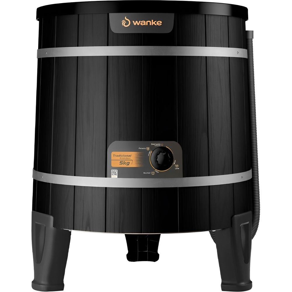 LAVARROPA WANKE DE MADERA 5 KG. NEGRA (100ESC)