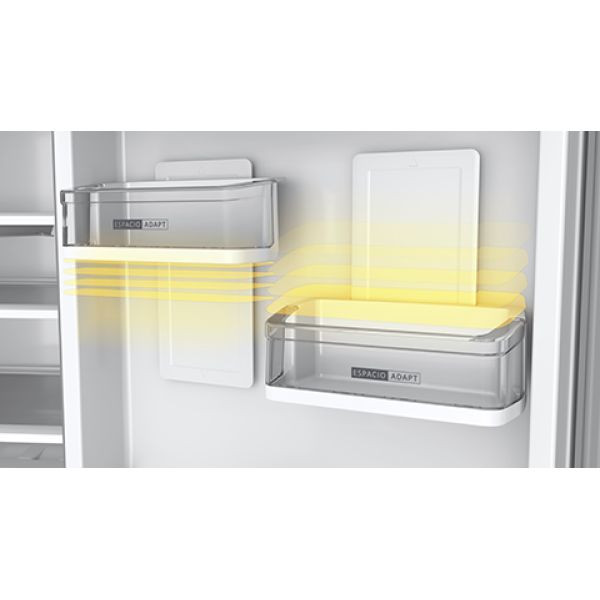 HELADERA WHIRLPOOL WRM57BK 530/500L INOX INVERTER